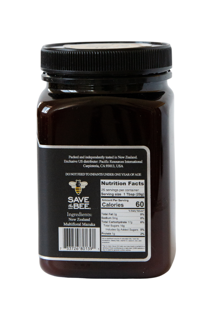 PRI - Manuka Honey Blend 50+ - UPC Scan Code, Nutritional Facts, Ingredients