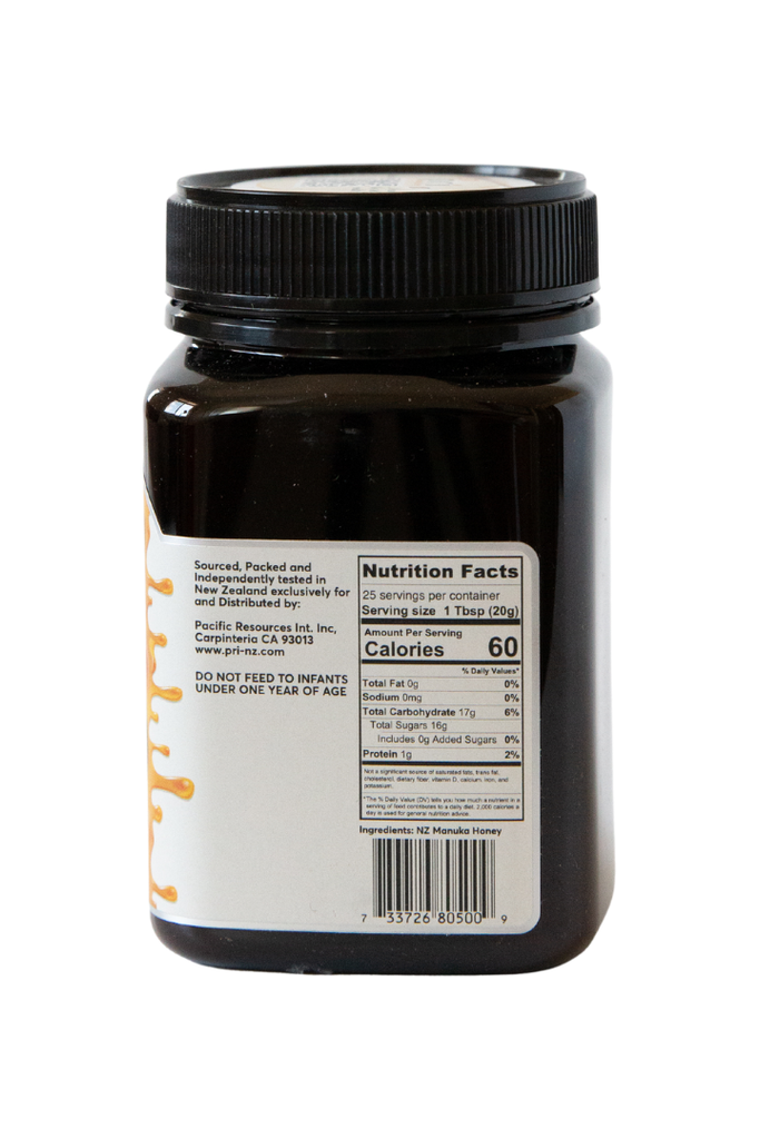 PRI - Manuka Honey MGO 200+ - Nutritional Facts, Ingredients, UPC Scan Code