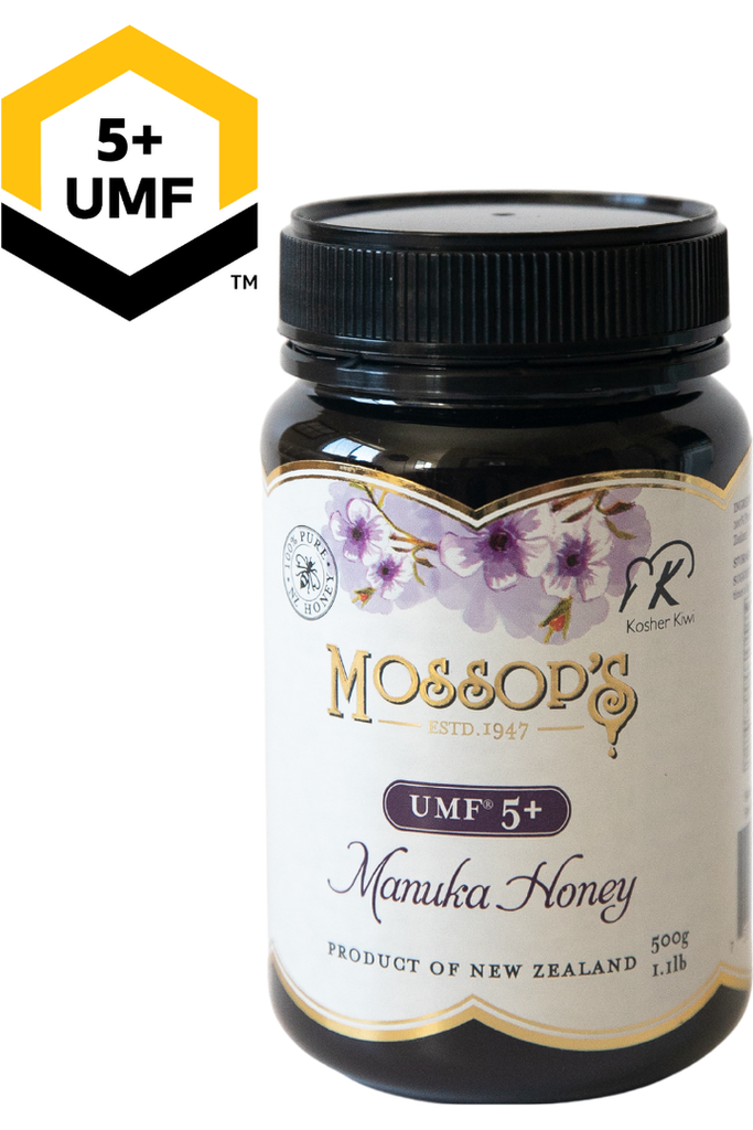 Mossop's - Manuka Honey UMF® 5+ - Front with MGO Rating