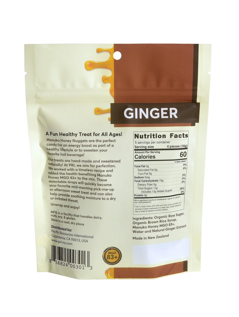 Manuka Honey Nuggets | Ginger | Lemon | Honey – Pacific Resources