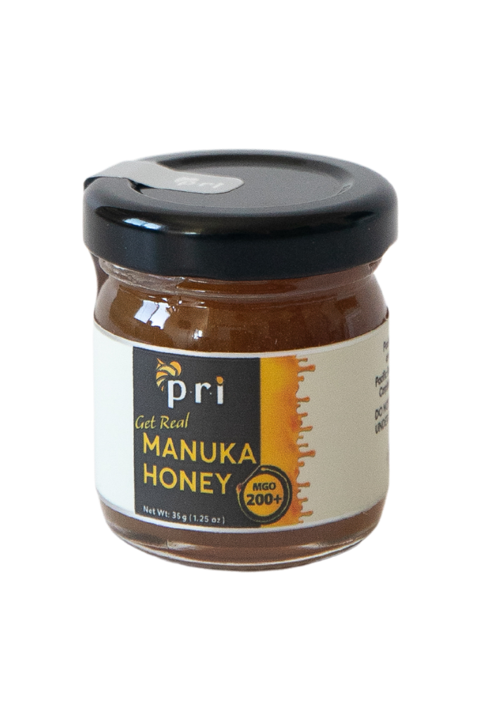 PRI Mini Sampler Manuka Honey Jars 1.25oz - Manuka Honey MGO 200+ - Front