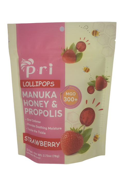PRI Manuka Honey and Propolis Lollipops