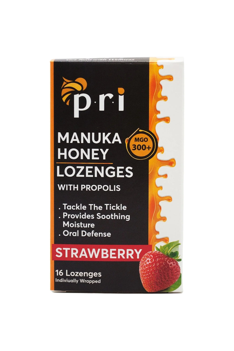 PRI *NEW* Manuka Honey & Propolis MGO 300+ Soothing Lozenges 16ct