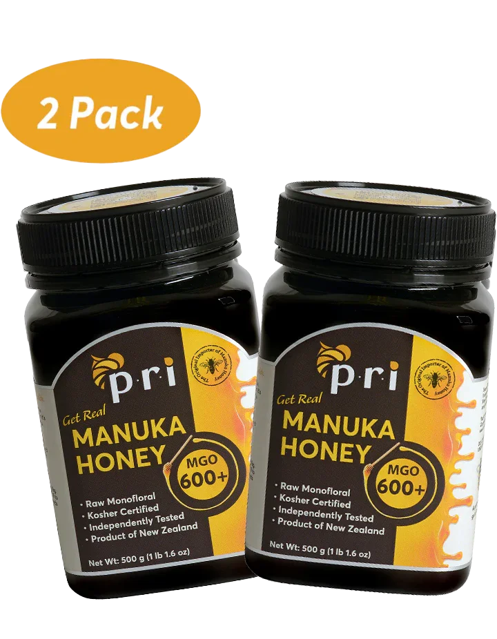 Manuka Honey 600+ | Raw & Lab Tested | PRI Honey 2 pack – Pacific