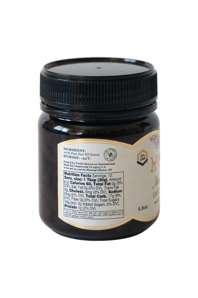 Mossop's - Manuka Honey UMF® 20+ 1/2lb - Ingredients and Nutritional Facts