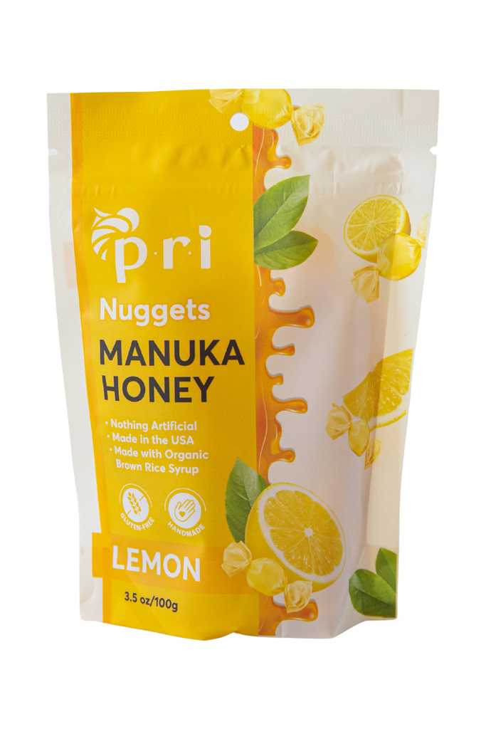 PRI - Manuka Honey Nuggets - Lemon - Front