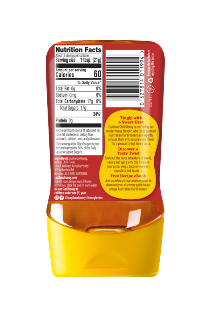 Capilano - Hot Honey Chili - Nutritional Facts, Ingredients, UPC Scan Code
