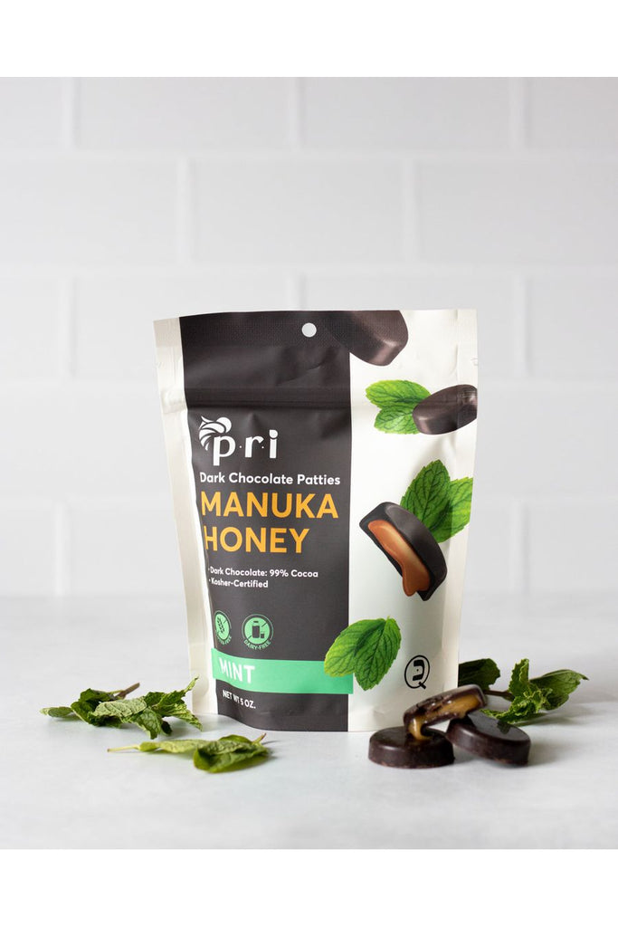PRI Manuka Honey Chocolate Bag - Front - Mint Flavor