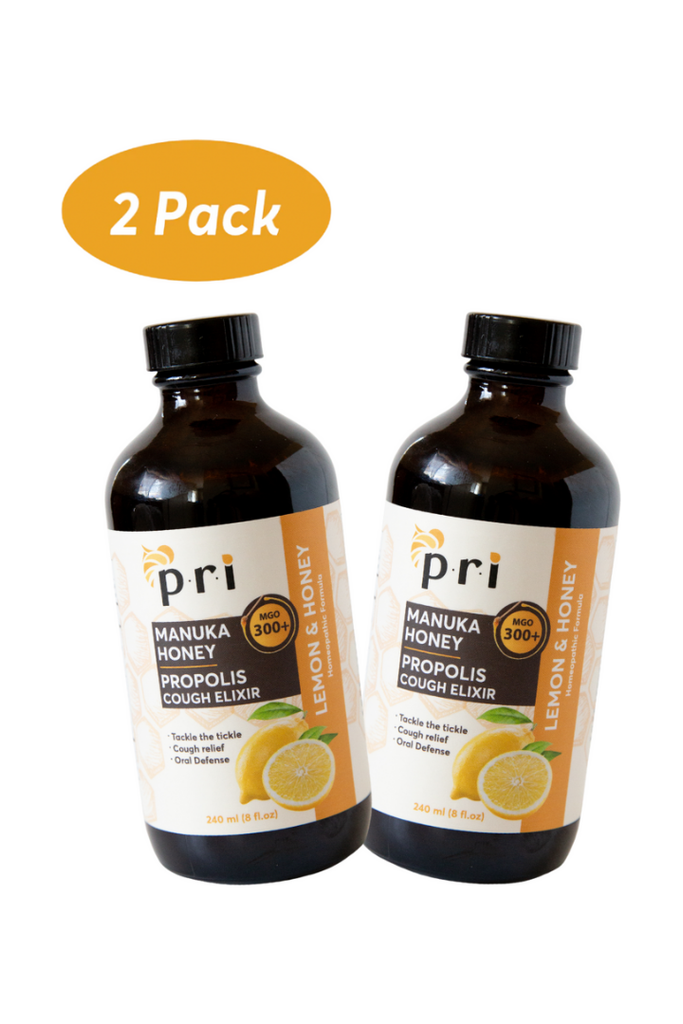 PRI - Lemon Honey Cough Elixir - 2 Packs - Front