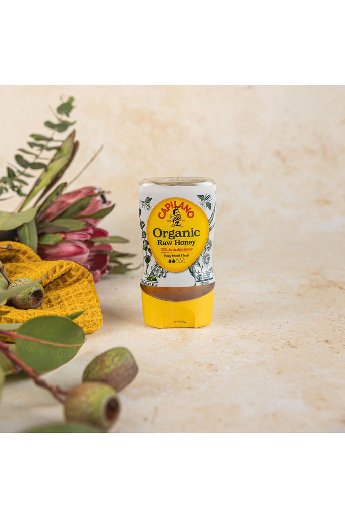 Capilano - Australian Organic Honey - Front with Background