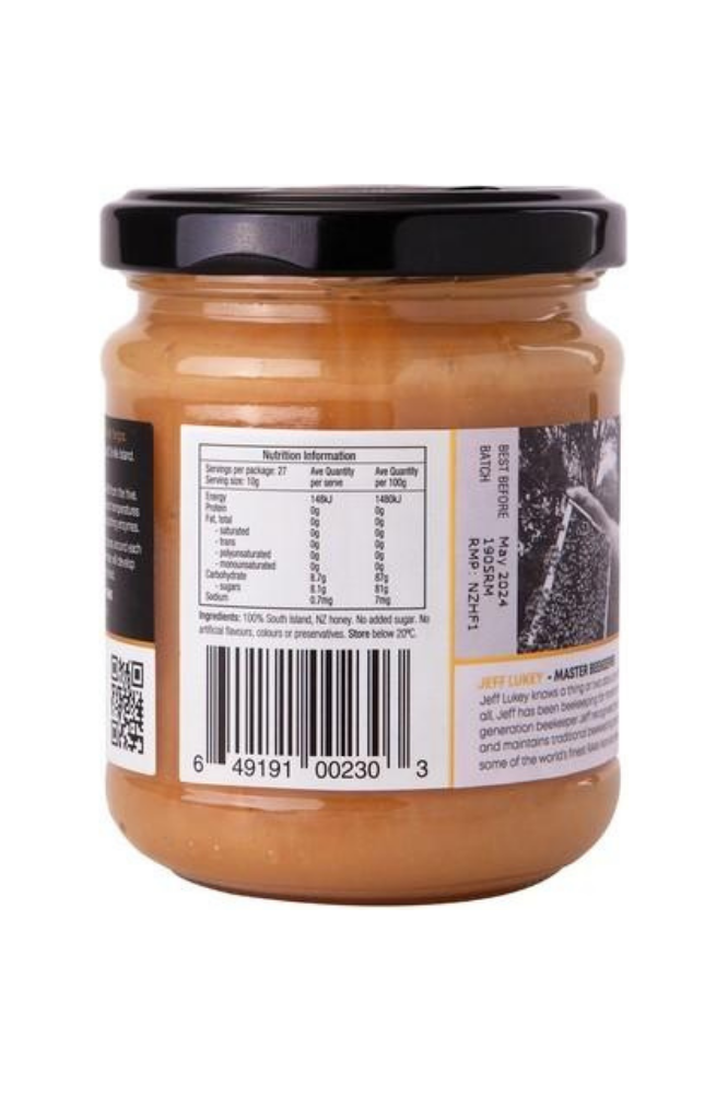 Master Beekeeper - Manuka Honey from D'Urville Island MGO 265+ 270g - UPC Code and Nutritional Facts