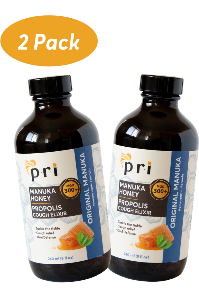 PRI - Propolis and Manuka Honey Cough - Original - 2 Pack - Front