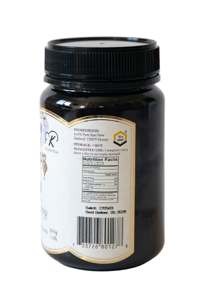 Mossop's - Manuka Honey UMF® 10+ - Nutritional Facts, UPC Scan Code, Ingredients