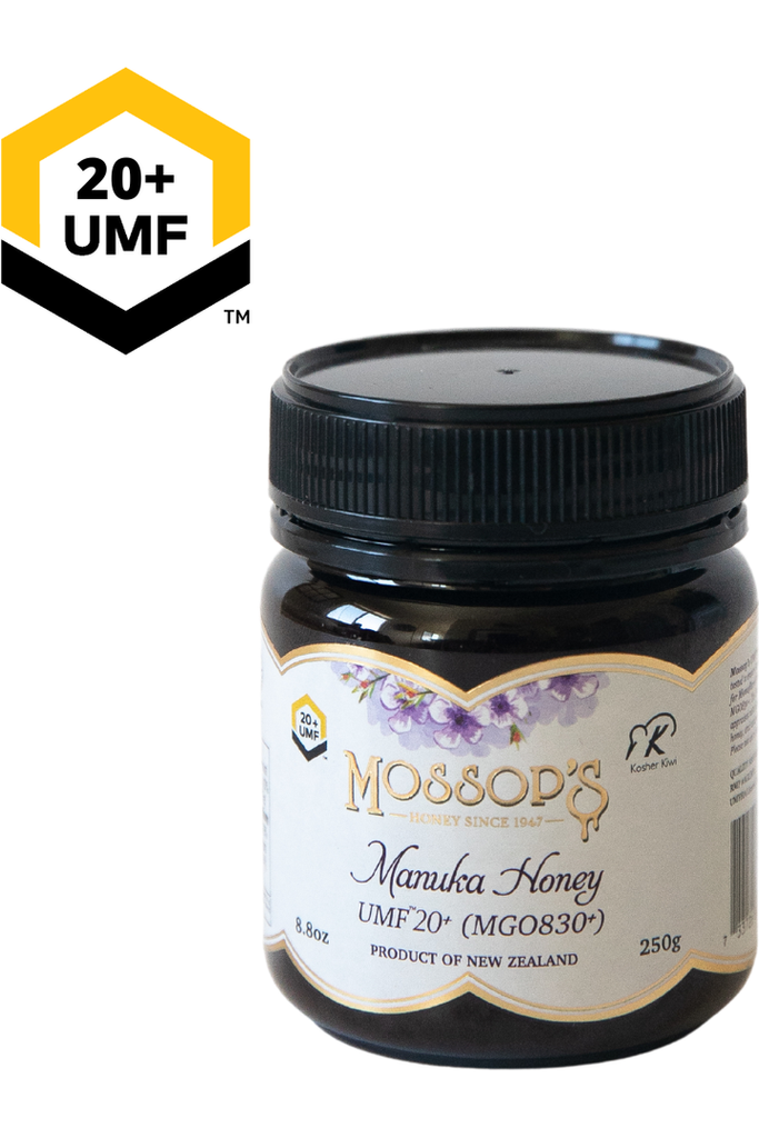 Mossop's - Manuka Honey UMF® 20+ 1/2lb - Front with MGO Rating